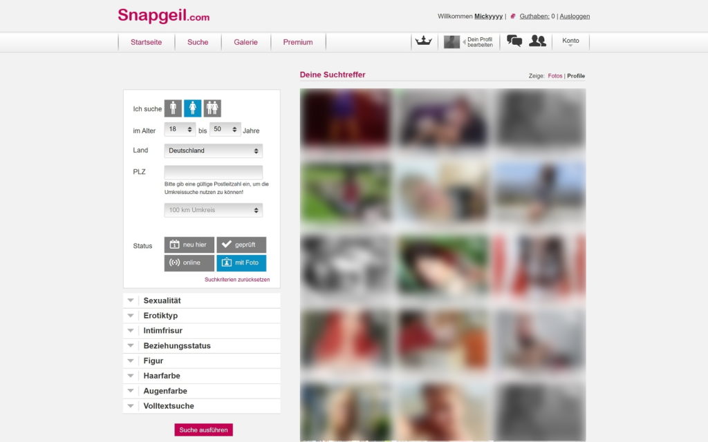 SnapGeil.com Mitgliederbereich