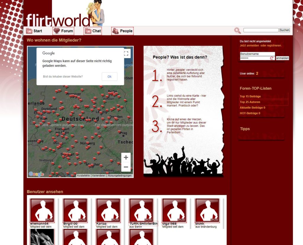 Testbericht - flirtworld.de Mitgliederbereich