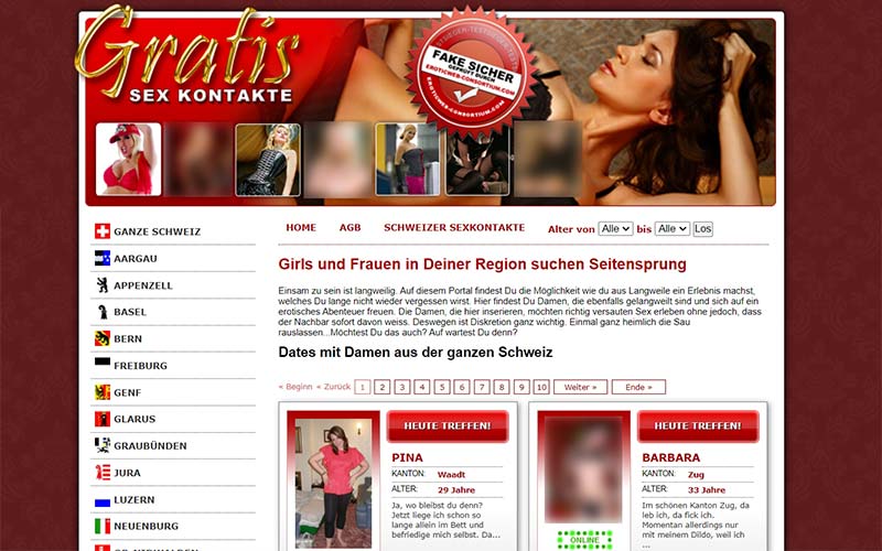 Testbericht Gratis-Sex-Kontakte.ch Abzocke