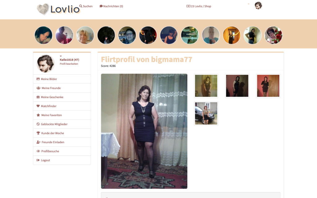 Lovlio.de Mitgliederbereich