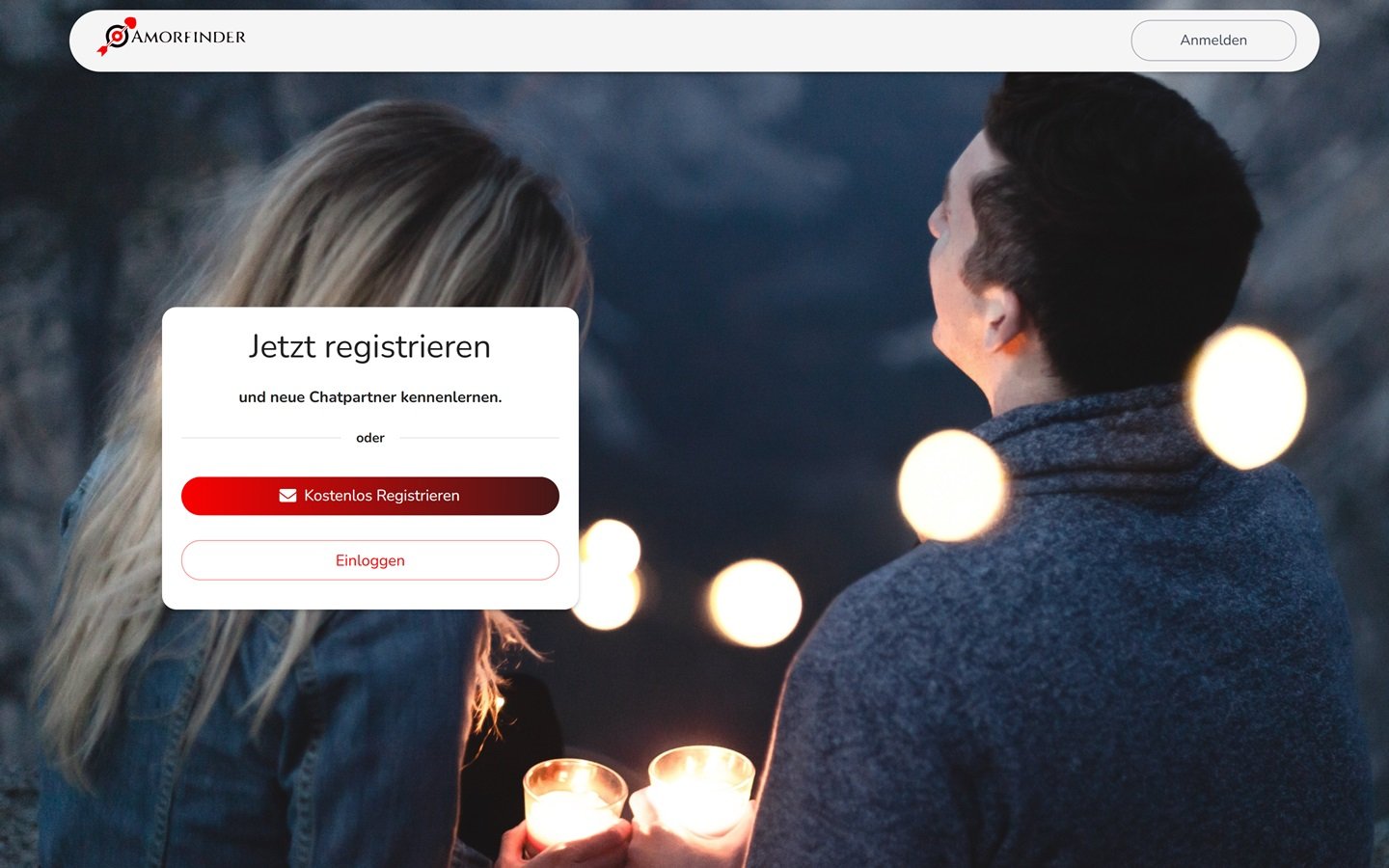 Testbericht AmorFinder.de Startseite