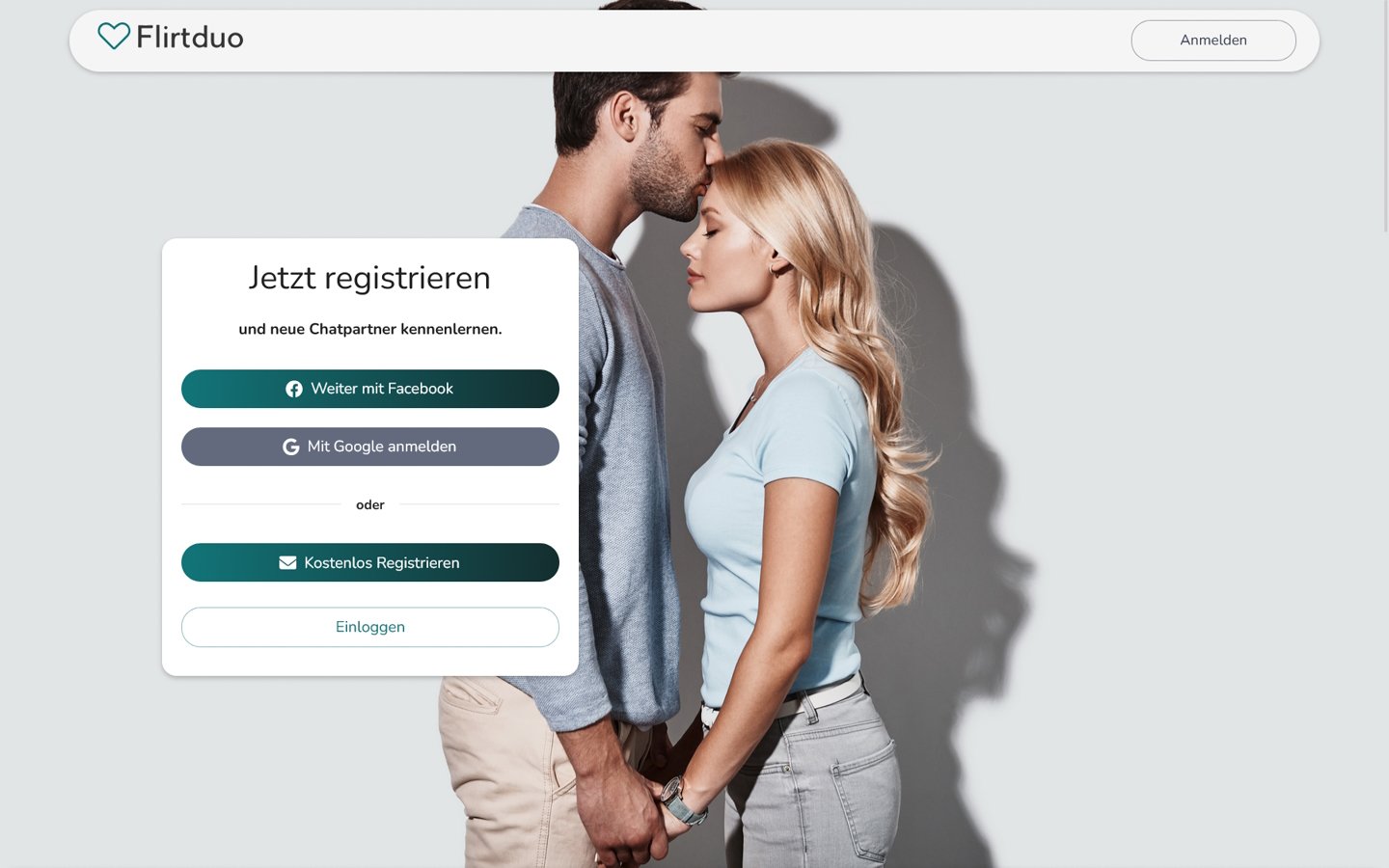 Testbericht FlirtDuo.de Startseite