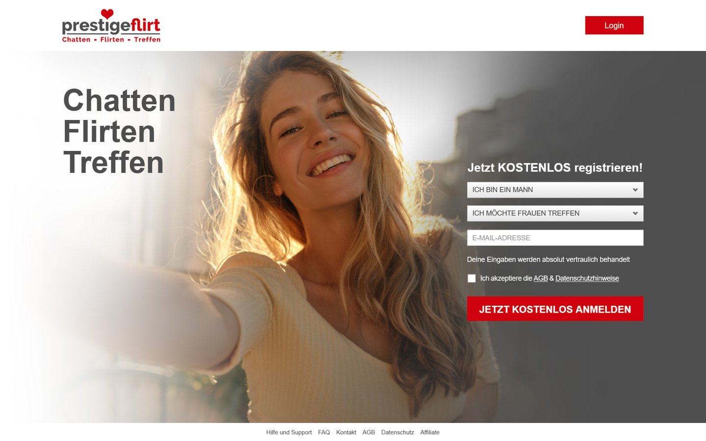 PrestigeFlirt.com Startseite