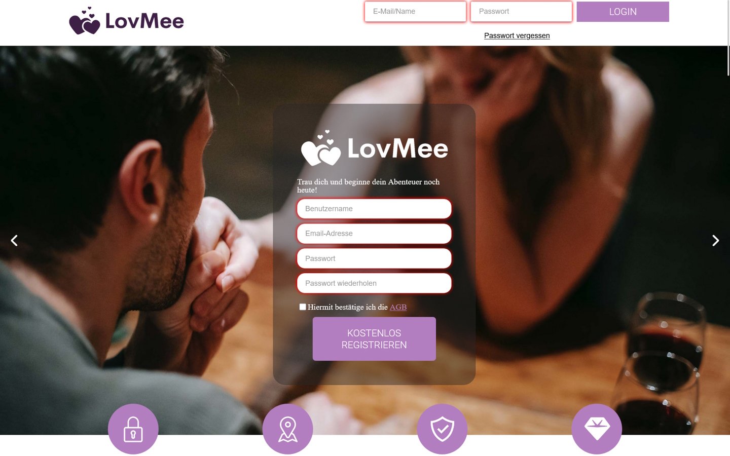 LovMee.de Startseite