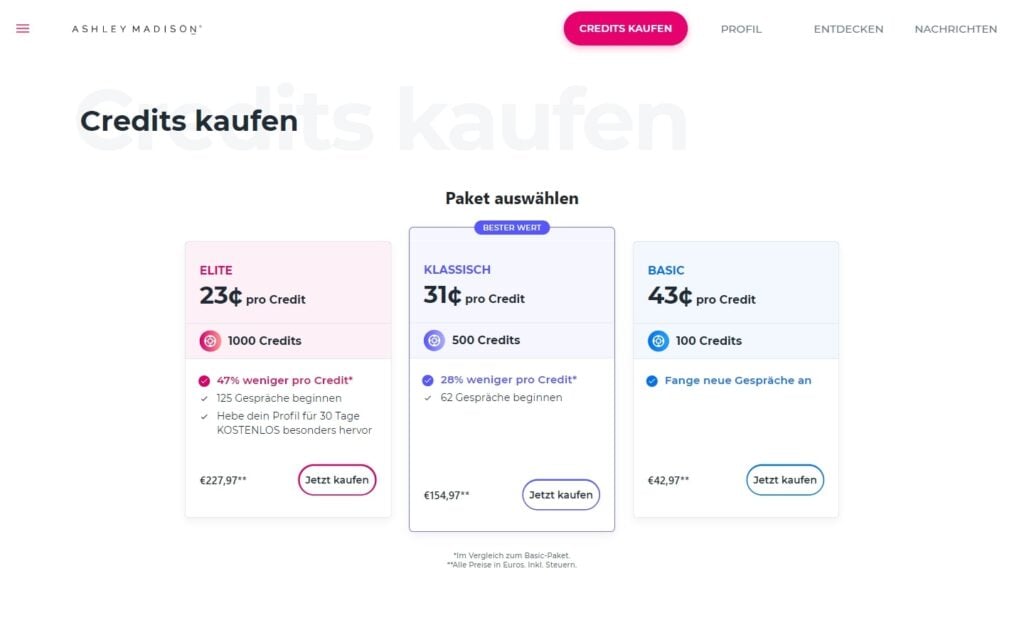 Testbericht AshleyMadison.com Kosten