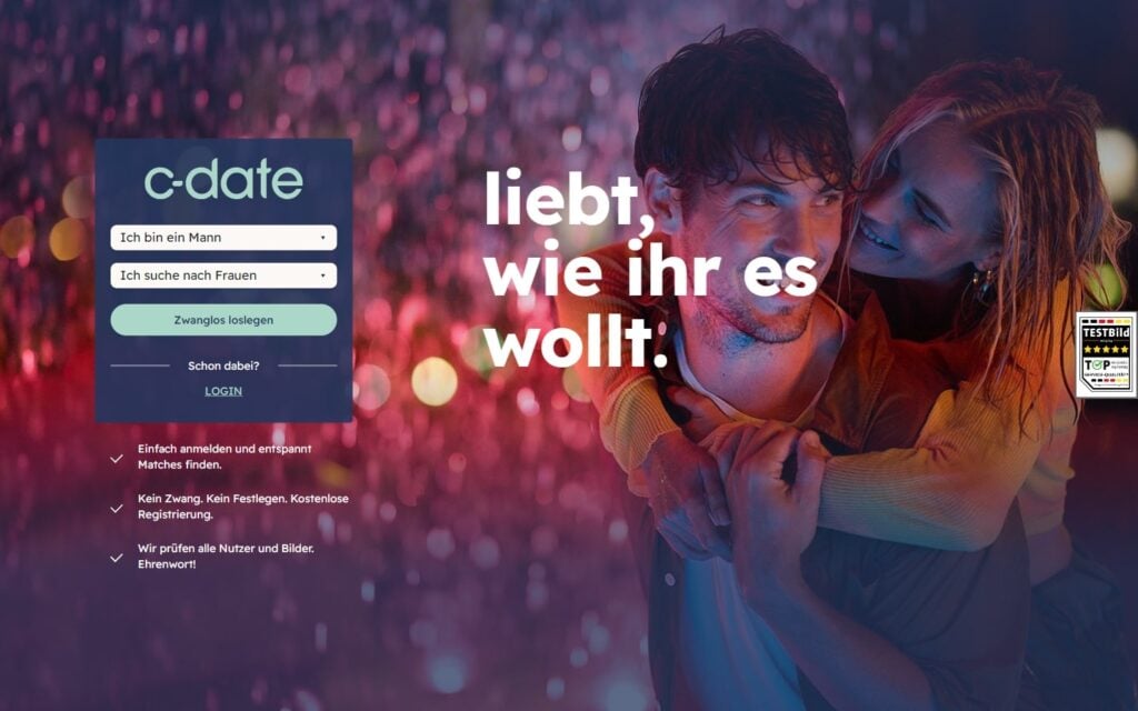 Testbericht C Date.de Startseite