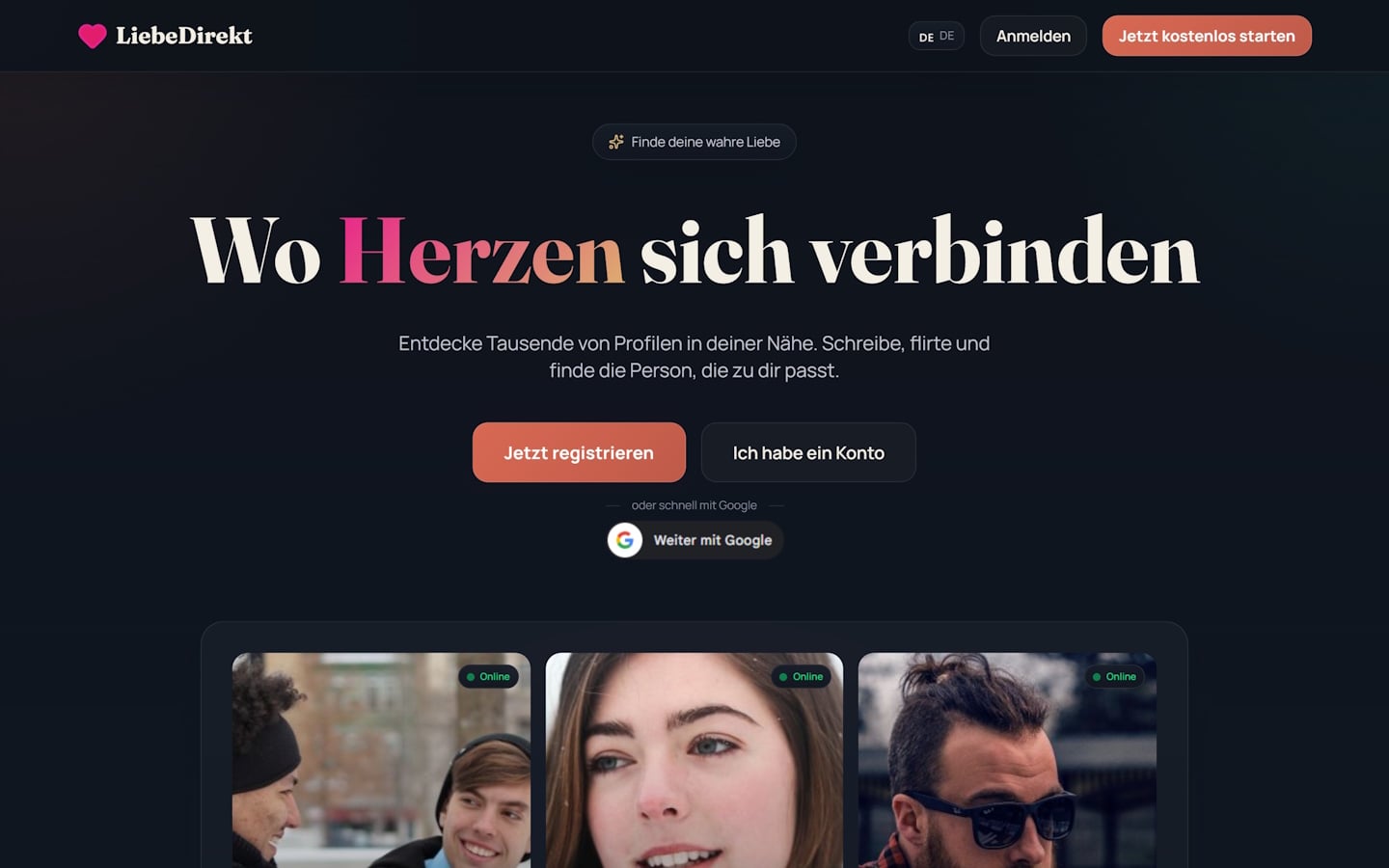 liebedirekt.de Startseite