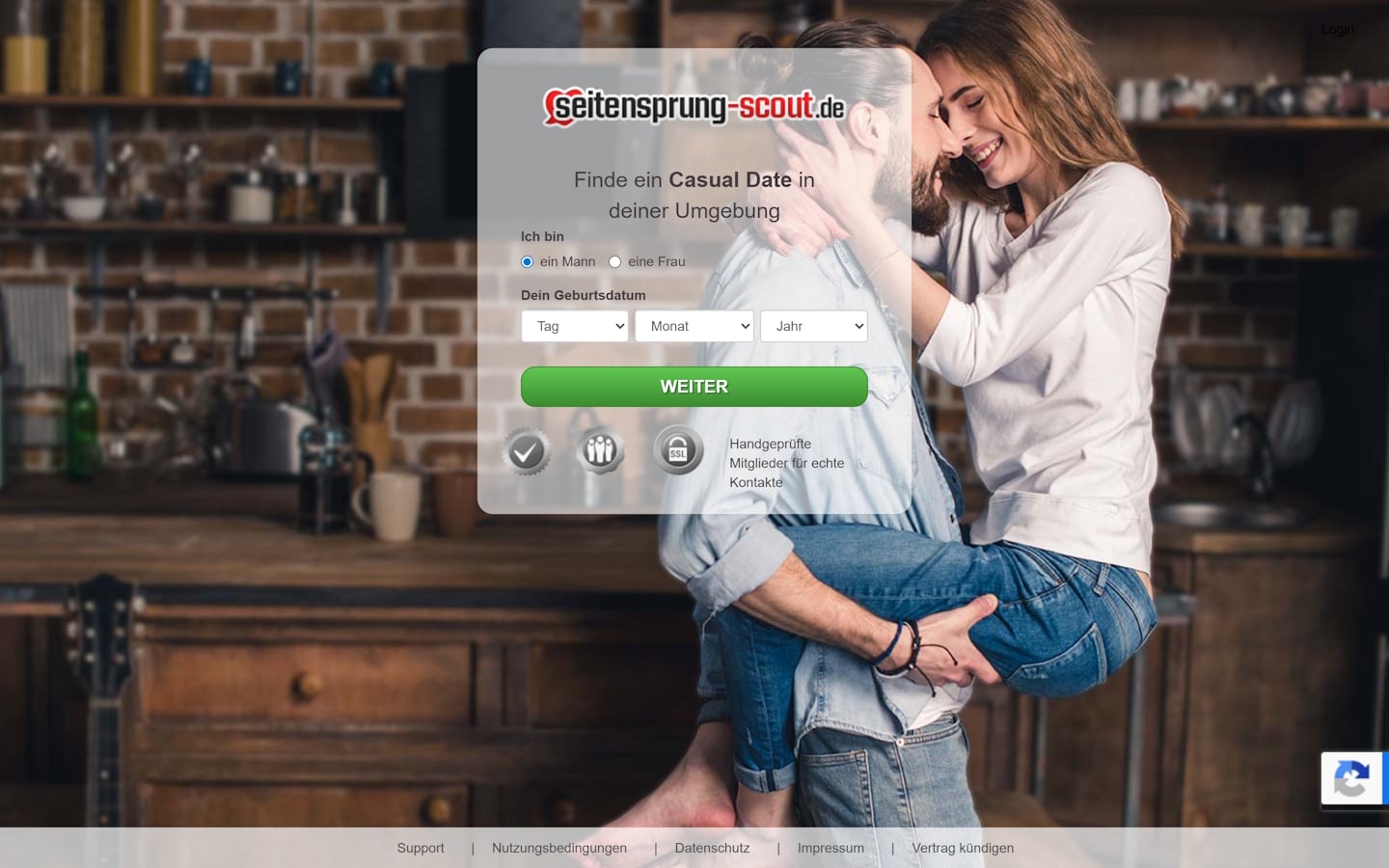 Seitensprung Scout.de Startseite