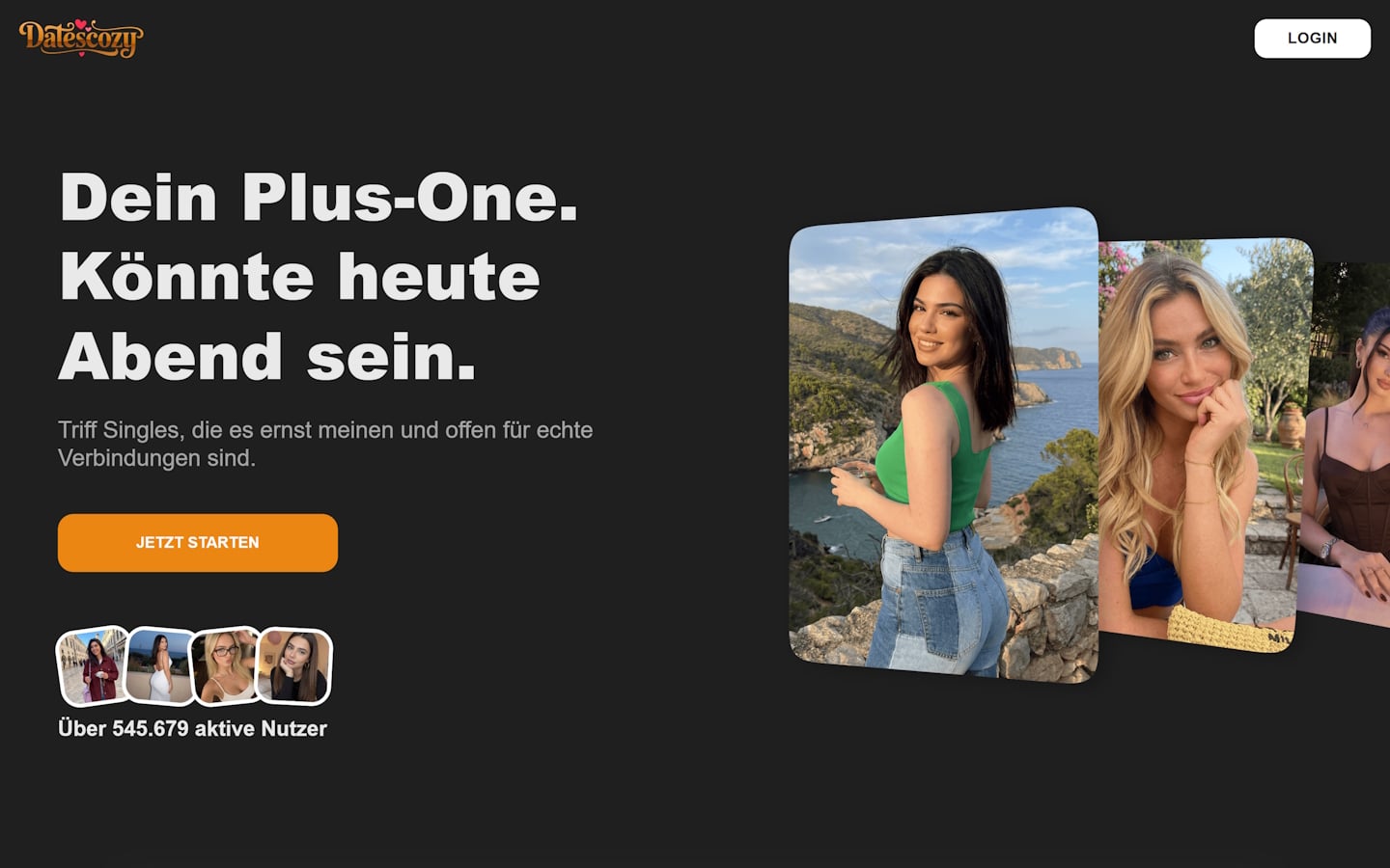 Datescozy.com Startseite