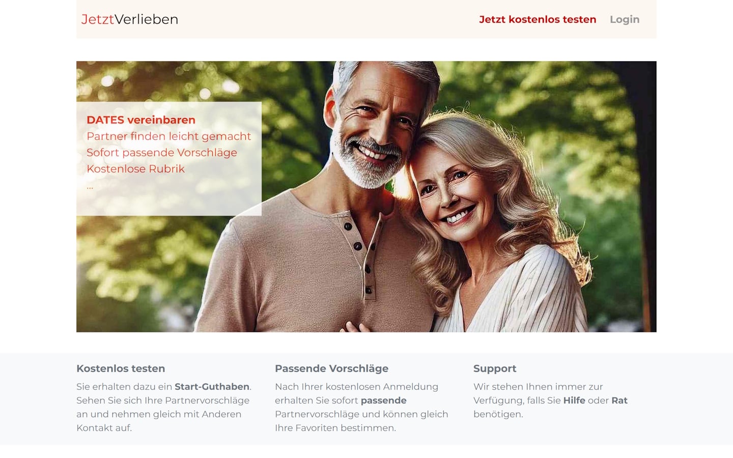 Jetzt Verlieben.com Startseite