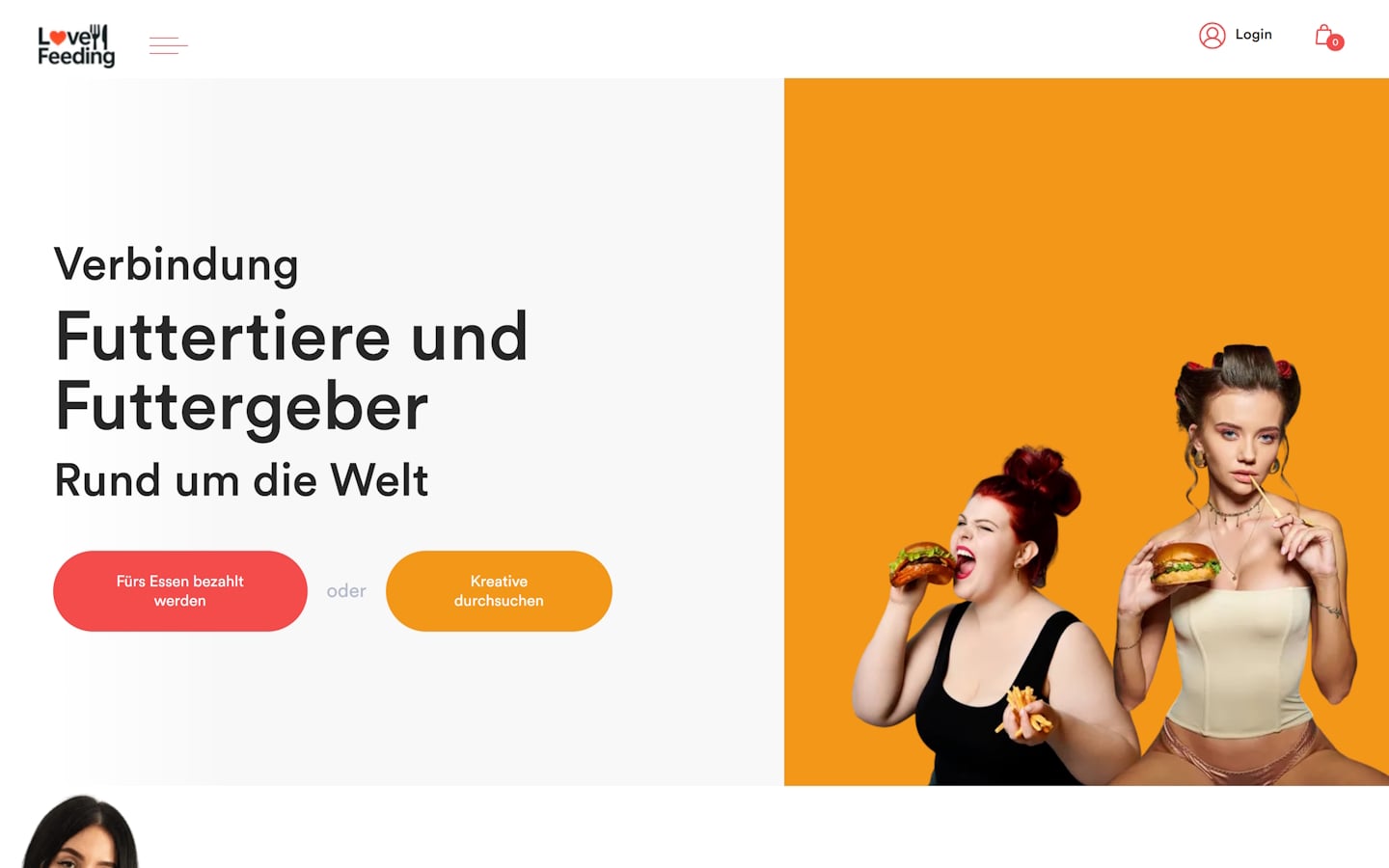 LoveFeeding.com Startseite